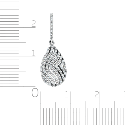 Подвеска из белого золота с бриллиантами