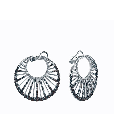 Конго из белого золота с бриллиантами