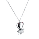 Колье из серебра с фианитом