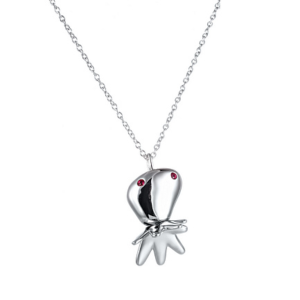 Колье из серебра с фианитом