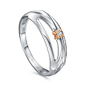 Кольцо из серебра с бриллиантом