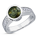 Кольцо из белого золота с бриллиантами