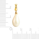 Подвеска из желтого золота с жемчугом