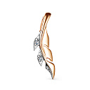 Подвеска из красного золота с бриллиантами