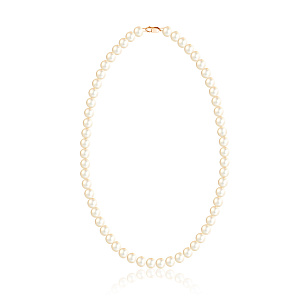 Бусы-Браслет из жемчуга с красным золотом