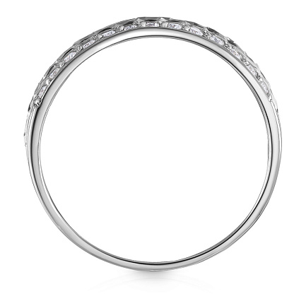 Кольцо из белого золота с бриллиантами