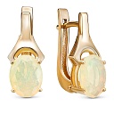 Серьги из красного золота с опалами