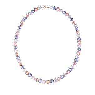 Бусы из красного золота с жемчугом