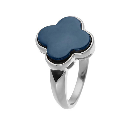 Кольцо из серебра с керамикой, эмалью