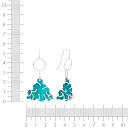 Серьги из серебра с эмалью