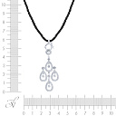 Подвеска из серебра с фианитом