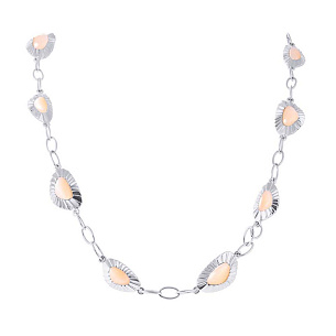 Колье из серебра с лунными