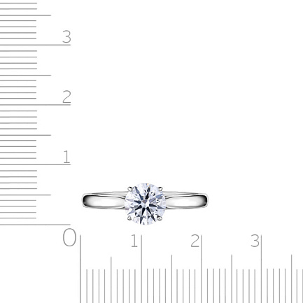 Кольцо из белого золота