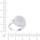 Кольцо из серебра с фианитом