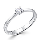 Кольцо из белого золота с бриллиантом