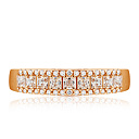 Кольцо из красного золота с фианитами