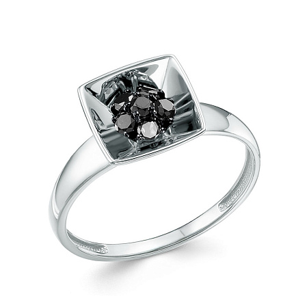 Кольцо из белого золота с бриллиантами