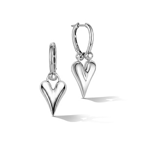 Серьги с английским замком из серебра