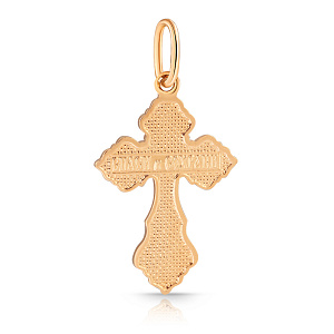 Крест из красного золота