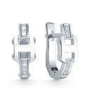 Серьги из белого золота с бриллиантами