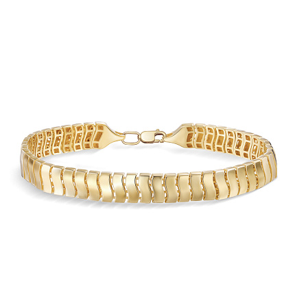 Браслет декоративный из желтого золота