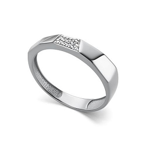 Кольцо из белого золота