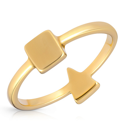 Кольцо без вставок золотое