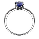 Кольцо из белого золота