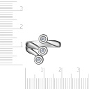 Кольцо из белого золота с бриллиантами