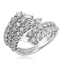 Кольцо из белого золота с бриллиантами