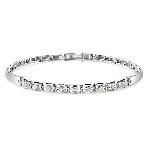 Браслет из белого золота с бриллиантами