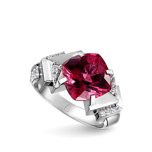 Кольцо из белого золота