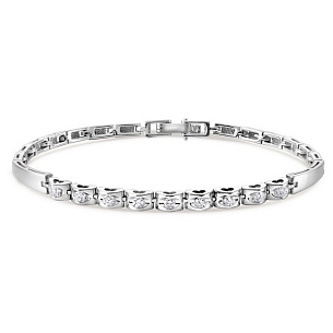 Браслет из белого золота с бриллиантом