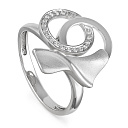 Кольцо из серебра с фианитами