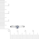 Кольцо из серебра с фианитом