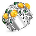 Кольцо из серебра с бриллиантами