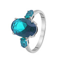 Кольцо из серебра с топазом