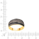 Кольцо из желтого золота с бриллиантами