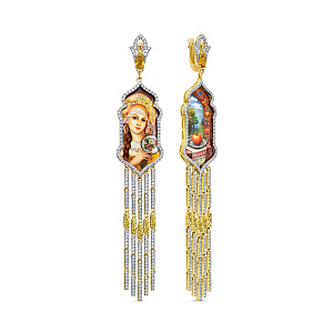 Серьги с английским замком 12-22224-6322