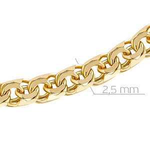 Браслет ручной работы из желтого золота, плетение бисмарк