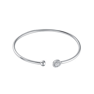 Браслет из белого золота с бриллиантом