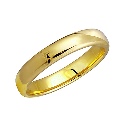 Кольцо обручальное из желтого золота