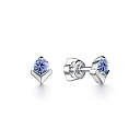 Пусеты из белого золота