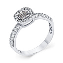 Кольцо из белого золота с бриллиантами