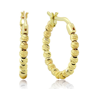 Серьги из желтого золота