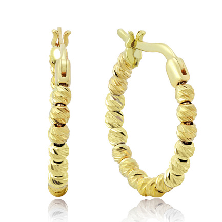 Серьги из желтого золота