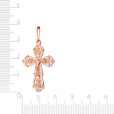 Крест из красного золота