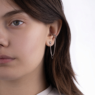 Серьги Пусеты из серебра