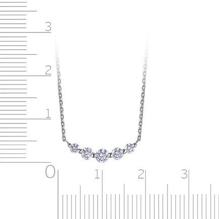 Колье из белого золота с бриллиантами