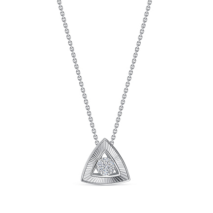 Колье из белого золота с сапфирами